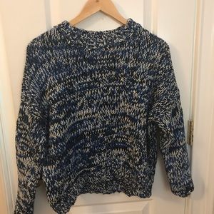 Blue marled sweater